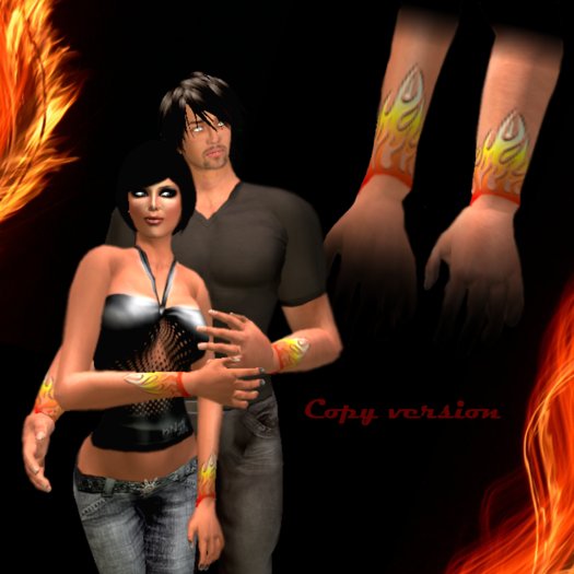 Wrist Fire Tattoo (Copy version)