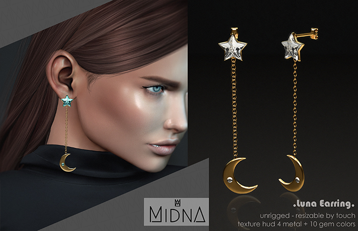 MIDNA - Luna Earring [ADD]