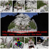 S*R.store mesh Christmas Sledge in the woods