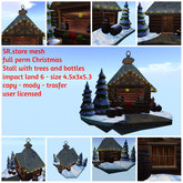 SR.store mesh full perm Christmas Stall with trees and bottles