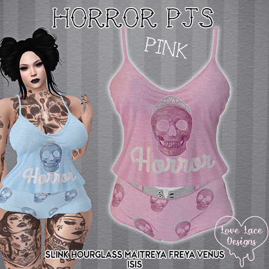 ::LL:: Horror Pjs // Pink
