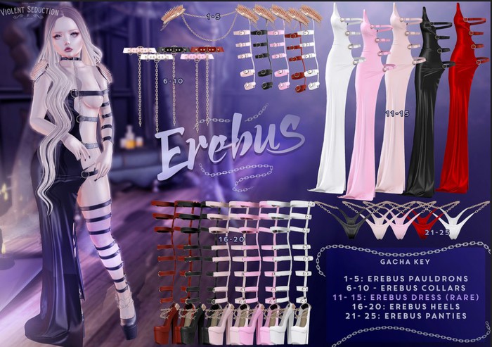 Violent Seduction - Erebus Heels (Antique)