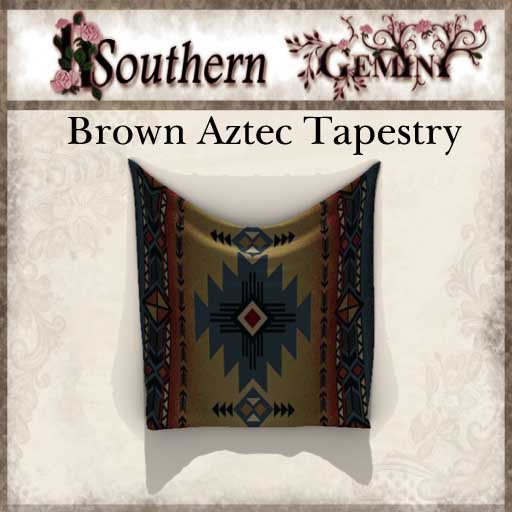 .:SG:. Brown Aztec Tapestry