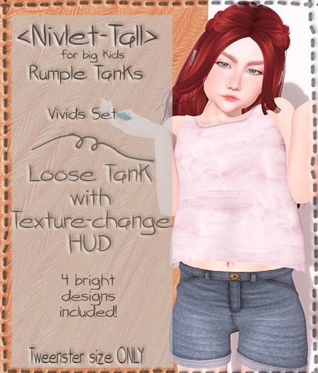 <nivlet> Rumple Tweenster Loose Tank - Pales  (unpack me!)