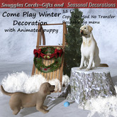 Come Play Winter Decoration By Snuggles Boxed