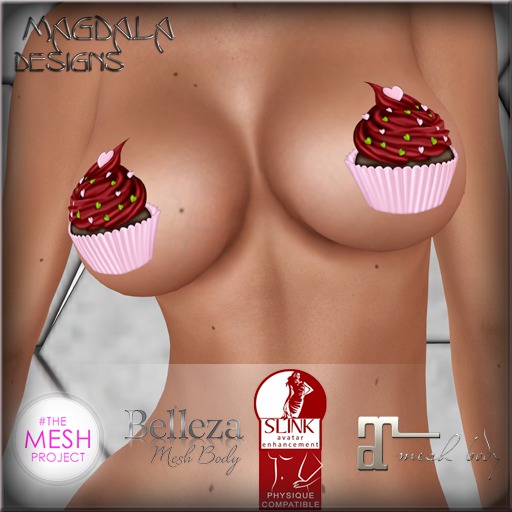 *MD* Love Cupcake Rigged-Pasties