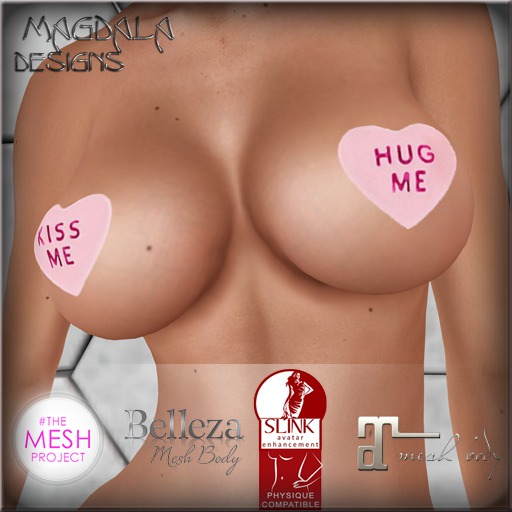 *MD* Kiss Me Hug Me Rigged-Pasties