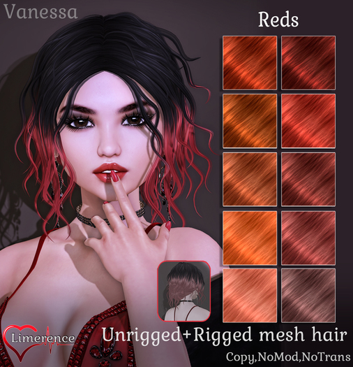 {Limerence} Vanessa hair-Reds