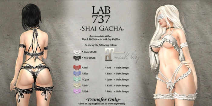 [LAB737] Inverse-Shai-LARA-Top&Bottom [red+bl]