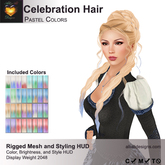 A&A Celebration Hair Pastel Colors, boxed