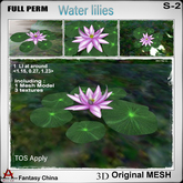 Full Perm Mesh Water Lilies S-2