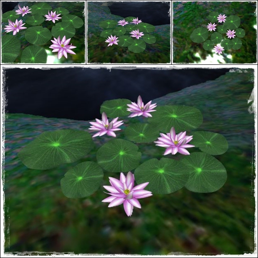 Full Perm Mesh Water Lilies S-4 