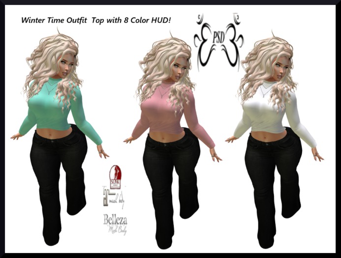 PSD! Winter Time Black Jeans