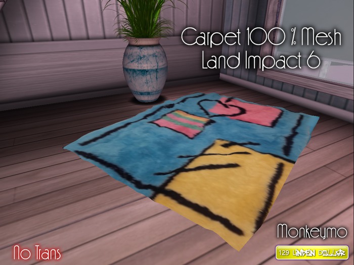 Carpet Carissimi 100 % Mesh Creation - Monkeymo