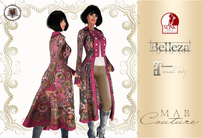 MAB - Wool Pink Coat Tatiana