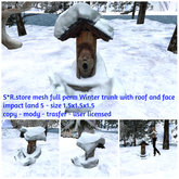 S*R.store mesh full perm Winter trunk with roof and face