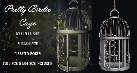 -AttackBun- Pretty Birdie Cage - White
