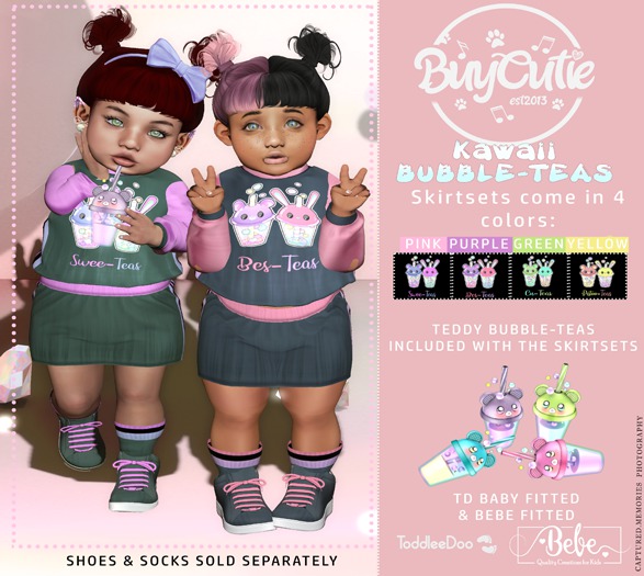 ~*BC*~GREEN CU-TEAS SKIRTSET