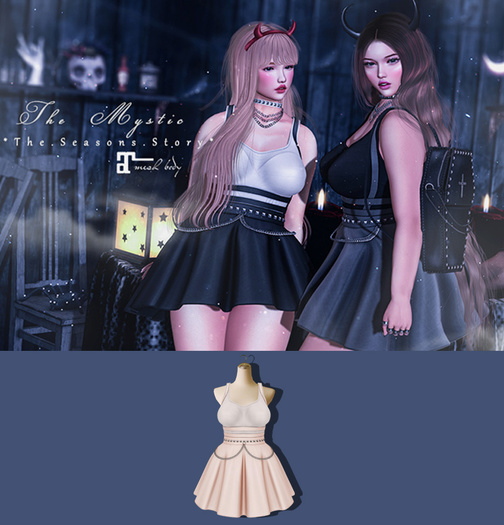 *The Mystic*Gothic Chain Dress (Rose) -Maitreya