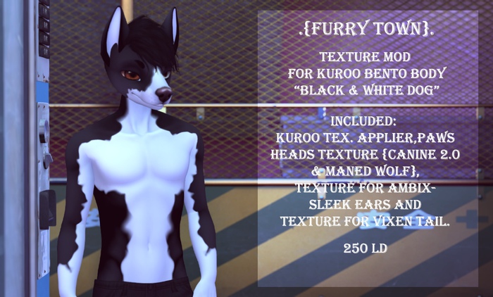 .{FT}. Kuroo Mod-Black & White Dog