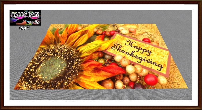 Thanksgiving Rug HT Sunflower