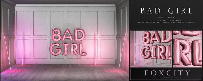 FOXCITY. Photo Booth - Bad Girl (White) (HUD. Wear me)