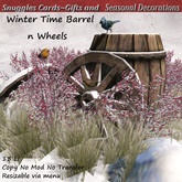 Winter Time Barrel n Wheels By Snuggles  Boxed