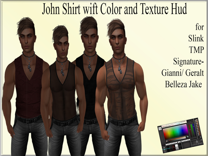 ::MP:: John Shirt with Color/ Textur HUD