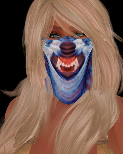 Razor Worx - Face Scarf - Blue Wolf