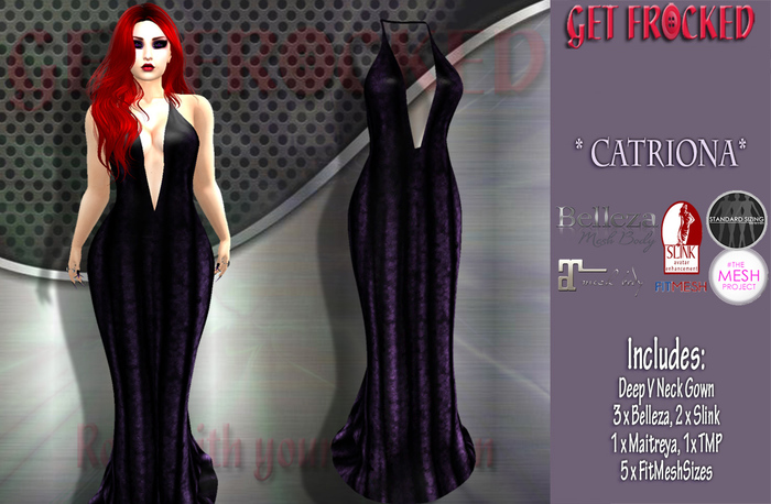 {Get Frocked} CATRIONA Gown - PURPLE