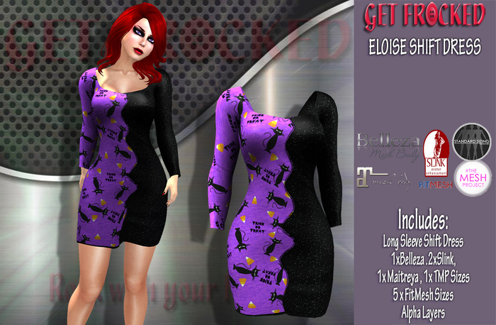 {Get Frocked} ELOISE Shift Dress - Kitty