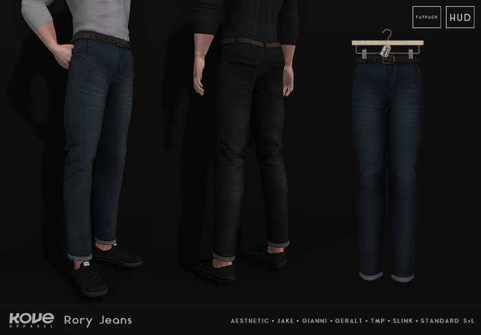[KOVE] Rory Jeans - 8 Color HUD