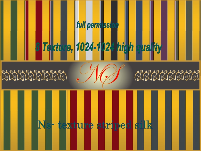 NS-texture textile striped silk
