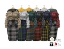 {amiable}Mesh Off Soulder with High Waist Skirt(FAT PACK)