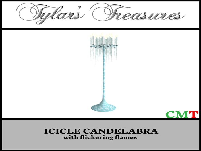 .:TT:.  ICICLE CANDELABRA box