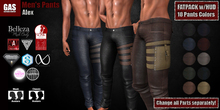 GAS [Men's Pants Alex - 10 Colors w/HUD FATPACK]