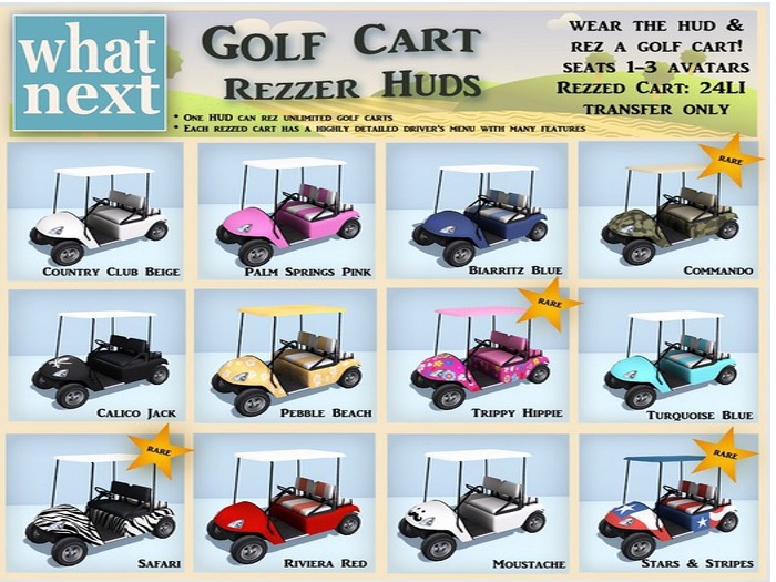 {what next} Golf Cart - Commando (boxed) RARE