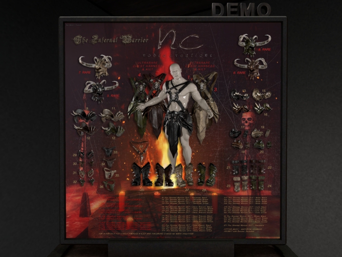 [NC] - RARE - The Infernal Warrior - Helmet Brown