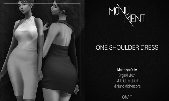 //MONUMENT// - One Shoulder Dress [DEMO]