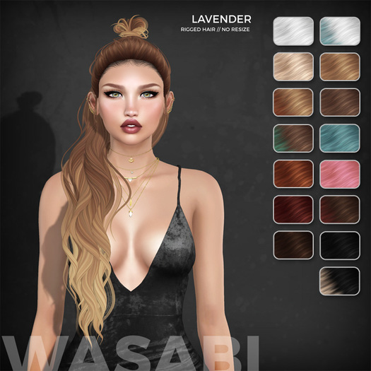 Wasabi // Lavender Mesh Hair - Basics