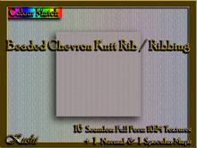 !Kushi! BeadedChevronKnitRIB Textures -WEAR TO UNPACK