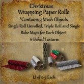 Bad Katz Christmas Wrapping Paper Rolls