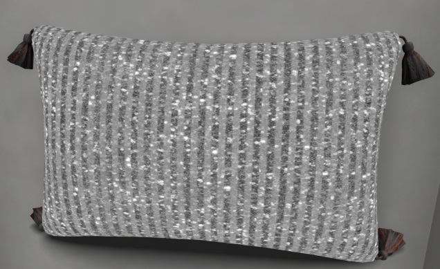 Accent pillow-noel-silver holiday cheer