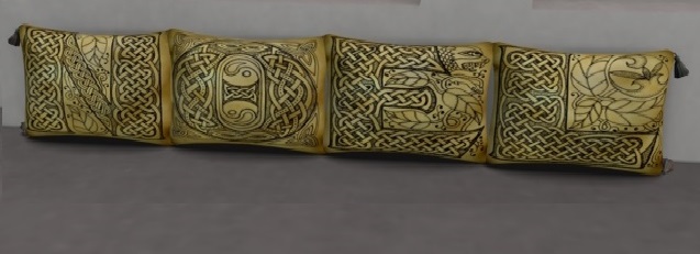 Celt monogram pillow {Noel} mesh :)