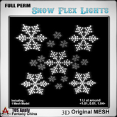 Full Perm Mesh Snowflaks Lights