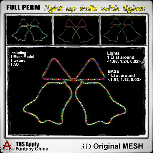 FC- FP Mesh light up bells with lights 