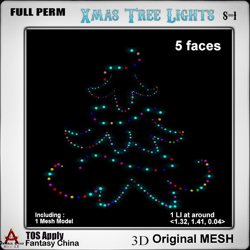 Full Perm  Xmas Tree Lights S-1 