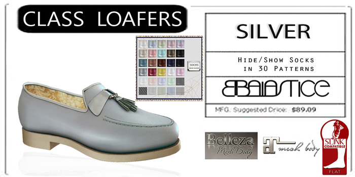 Baiastice_Class Loafers-Silver