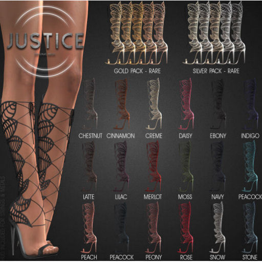 [JUSTICE] LOTUS BOOTS - MAITREYA - ROSE