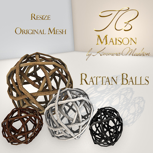 TB Maison Rattan Balls